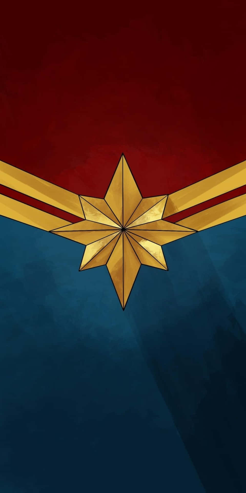 Pixel3 Captain Marvel Emblem Bakgrund.