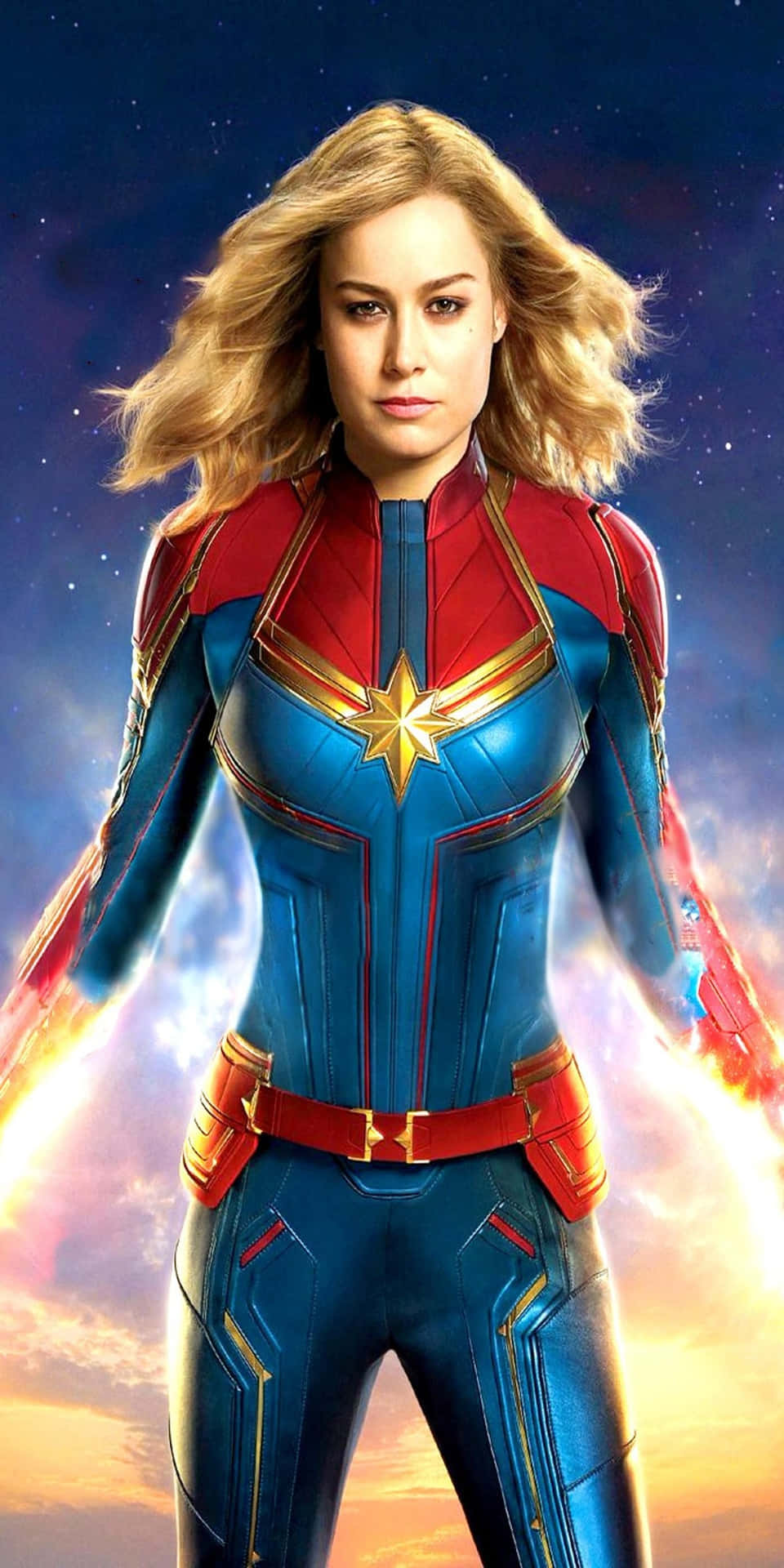 Pixel3 Brie Som Captain Marvel-bakgrundsbild.