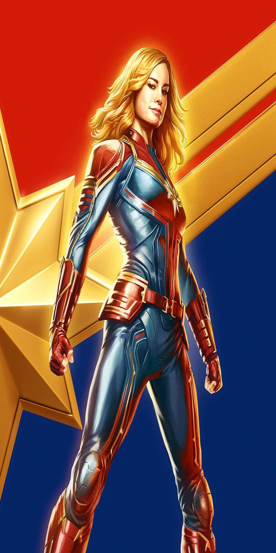 Pixel 3 Captain Marvel Superhero Background