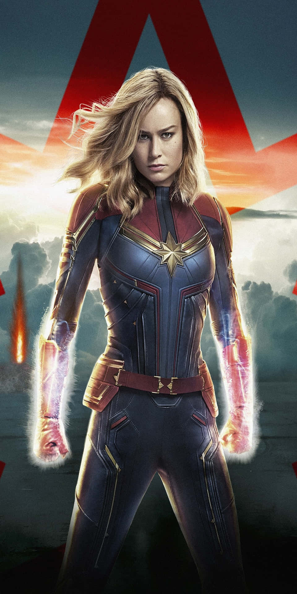 Pixel 3 Captain Marvel Carol Danvers Background