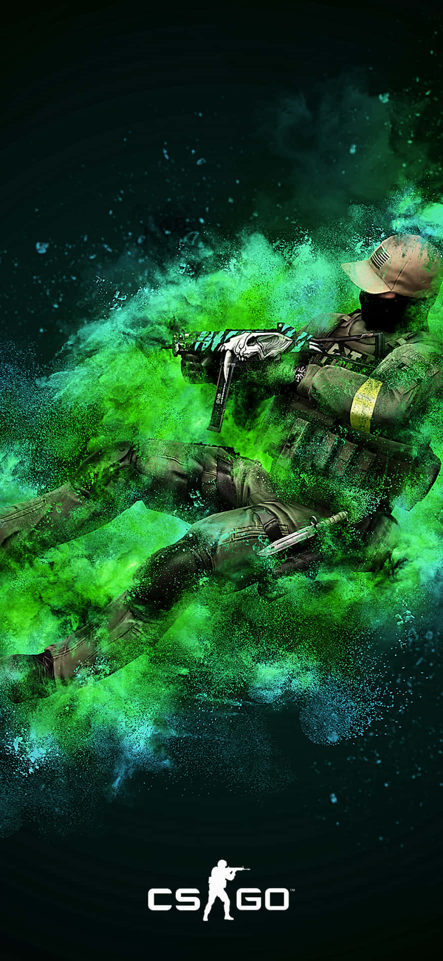 Pixel 3 Counter-strike Global Offensive Background Green Background