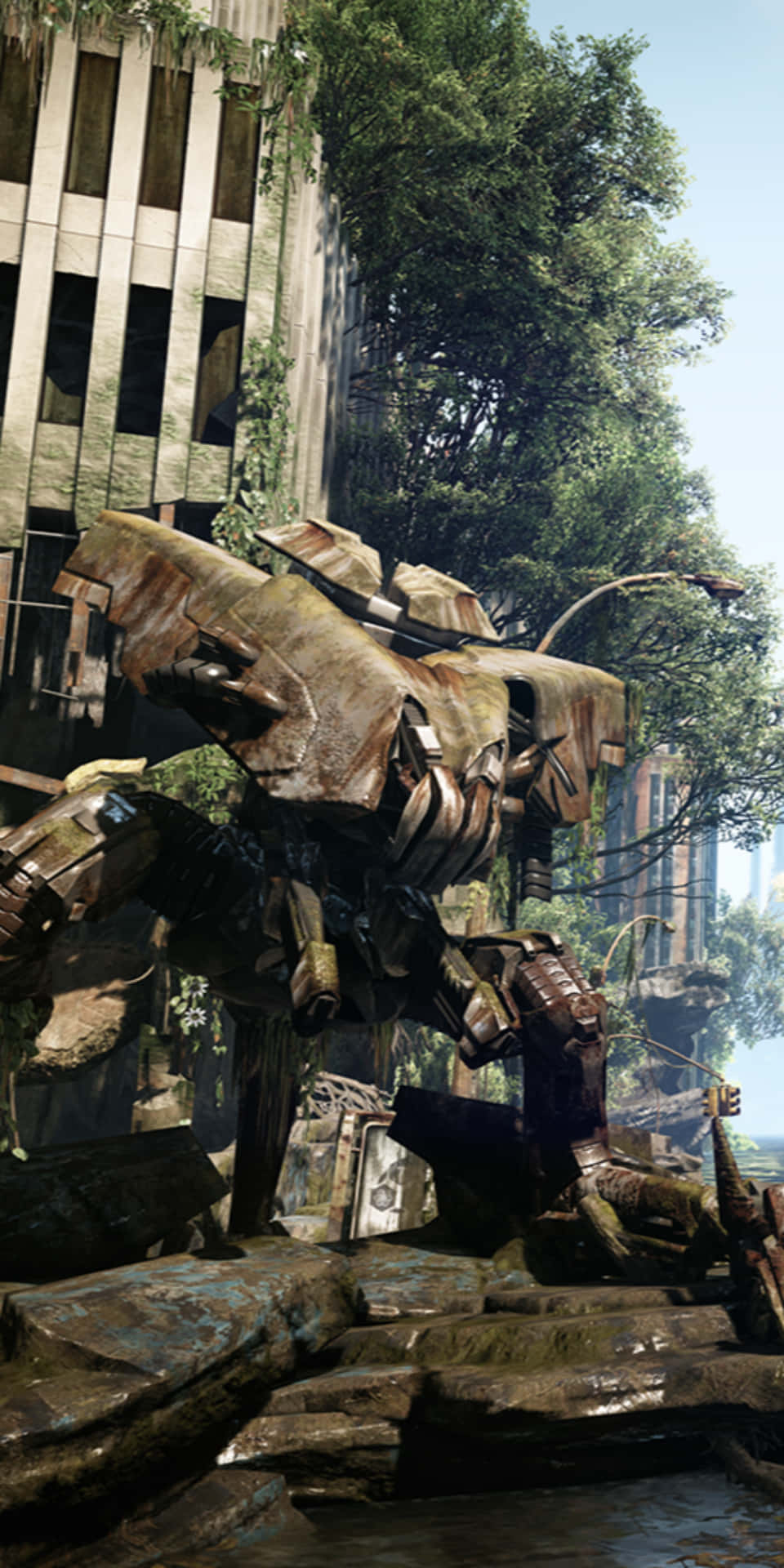 A Screenshot Of A Game With A Robot In The Background