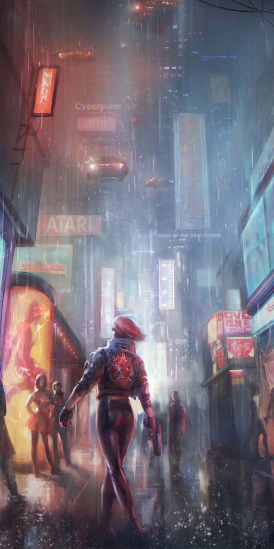 Bildav Cyberpunk 2077 På En Pixel 3: Redo Att Bli En Legend I Night City.