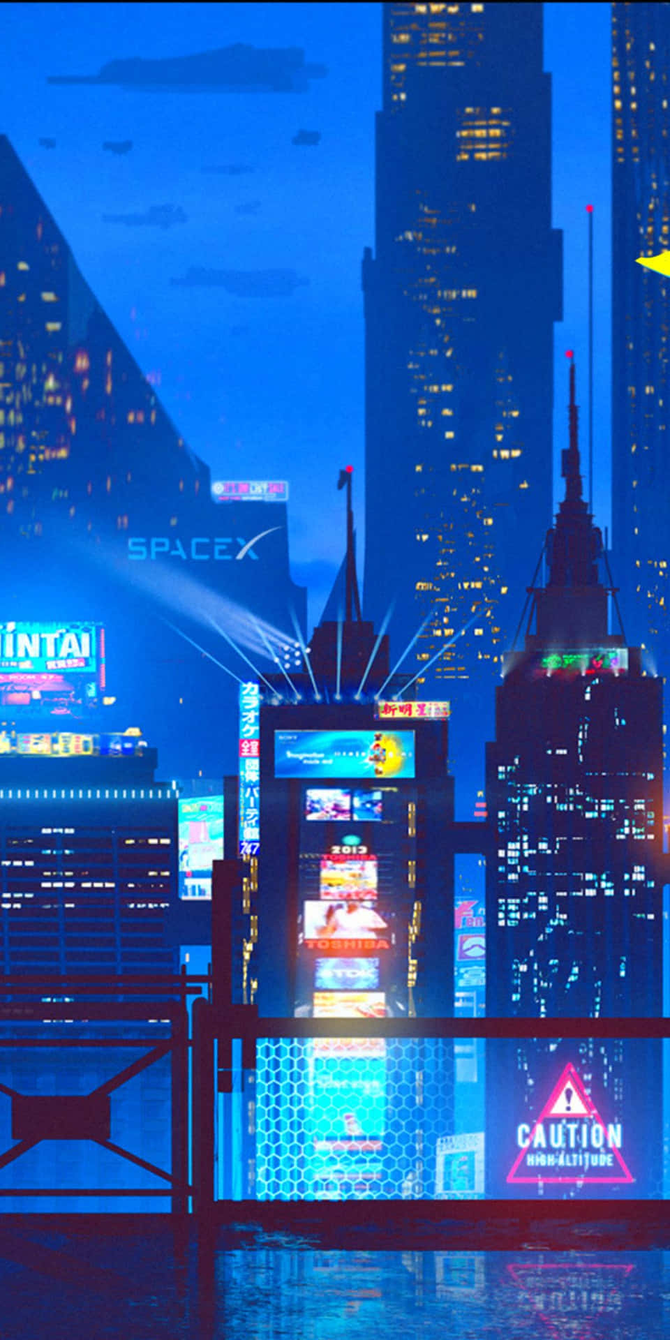 Immergitinel Mondo Distopico Di Cyberpunk 2077 Con Il Pixel 3