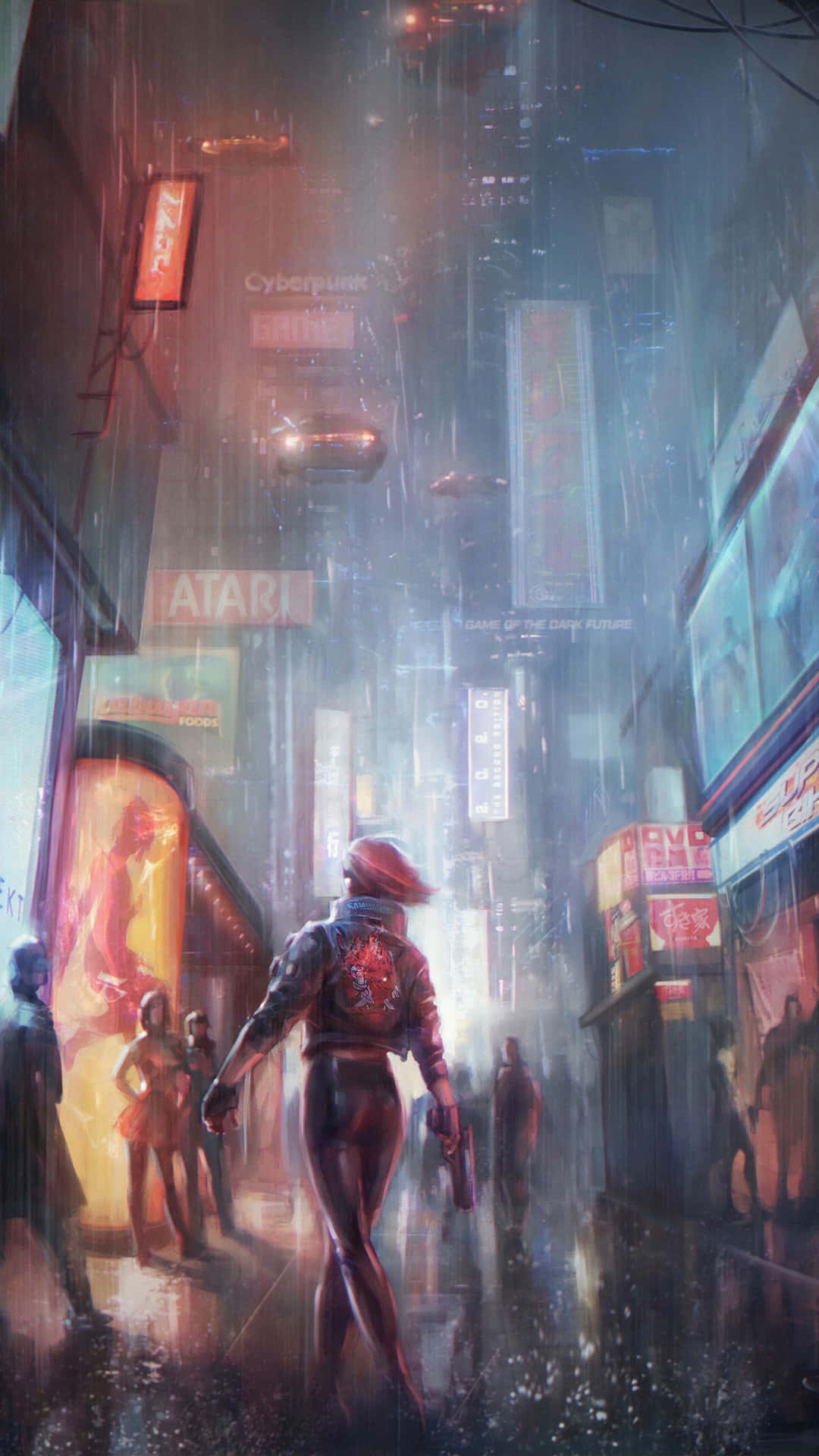 Imágenescon Inspiración En Los Videojuegos Y Estética Futurista En Tu Pixel 3 Con Cyberpunk 2077.