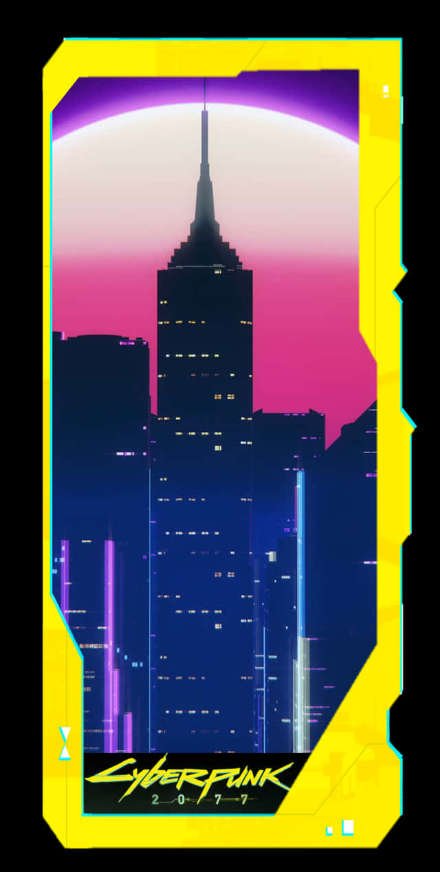 Pixel 3 Cyberpunk 2077 Tower Background