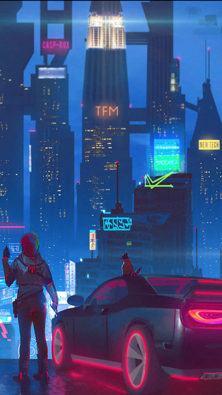 Goditiil Futuro Dello Spazio Cibernetico Con Il Pixel 3 Cyberpunk 2077.