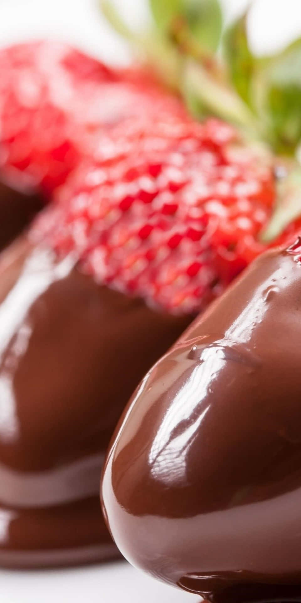 Schokoladenüberzogeneerdbeeren Mit Erdbeeren.