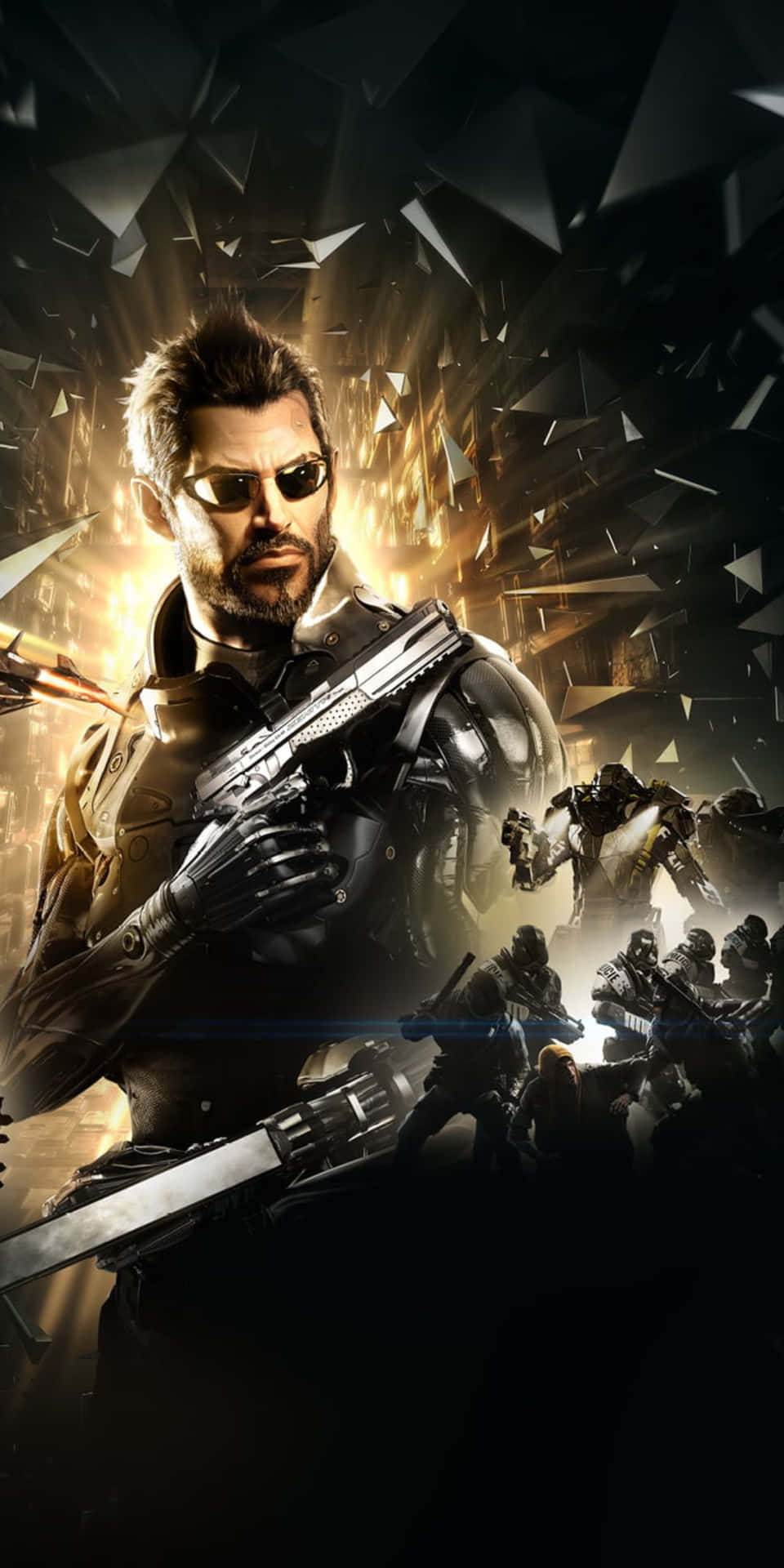 Karaktärerfrån Pixel 3 Deus Ex Mankind Divided Bakgrundsbild.