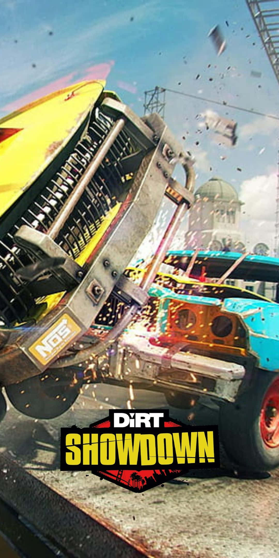A Poster For The Game Dirt Showdown