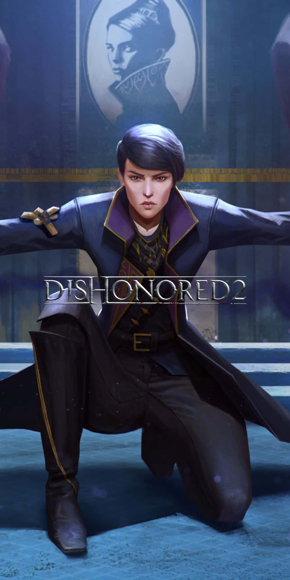 Image  Pixel 3 with Dishonored 2 Background