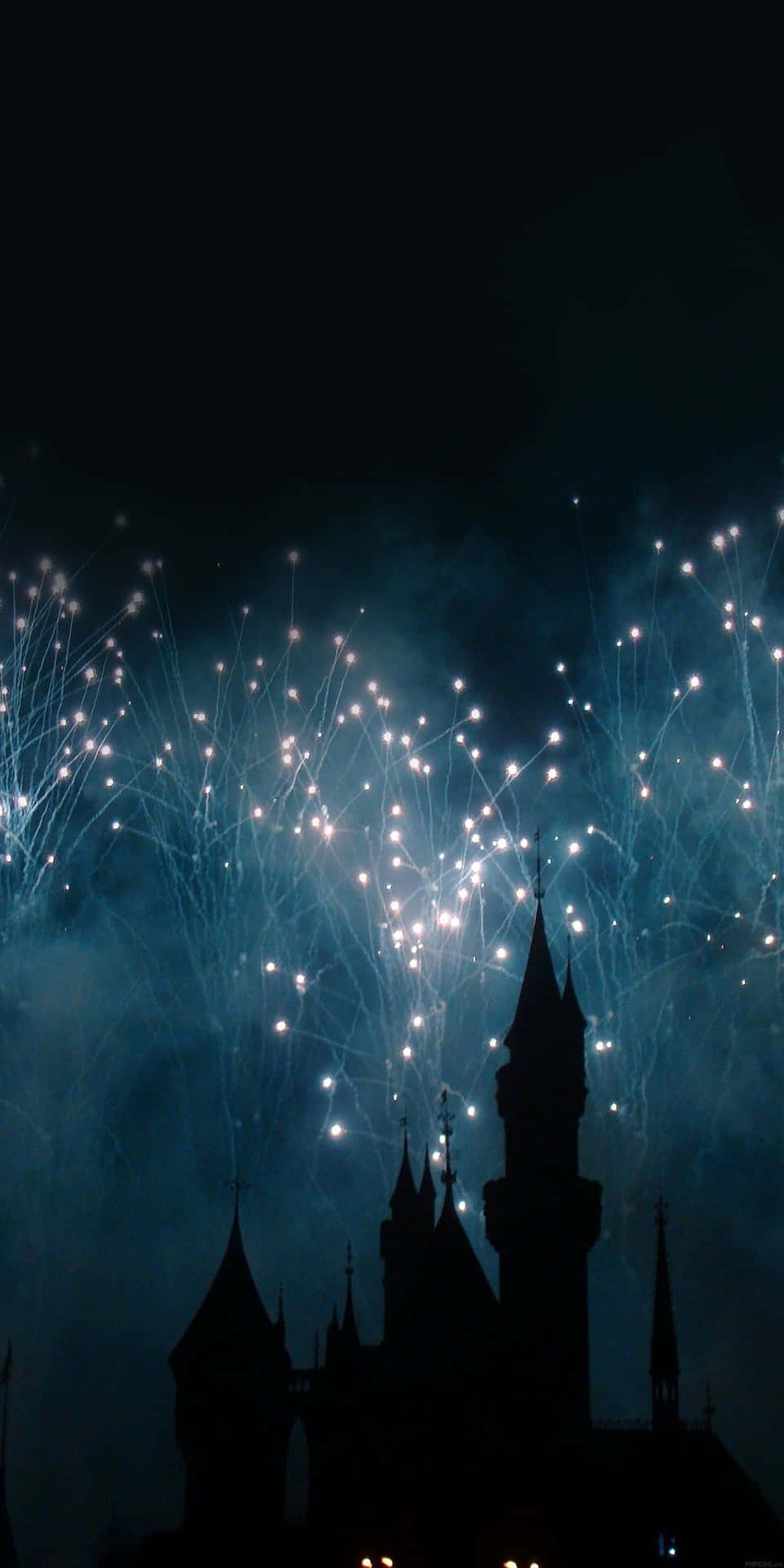A Castle With Fireworks