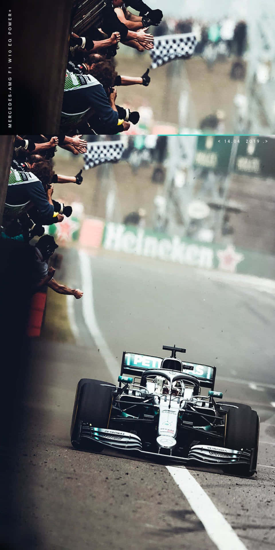 Mercedes On Track Pixel 3 F1 2016 Background