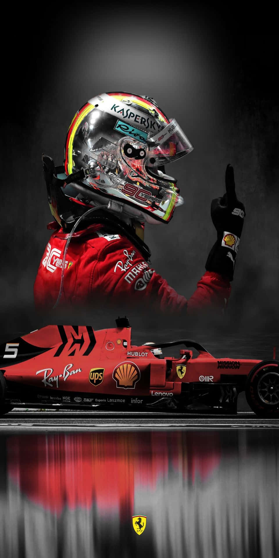 Ferrari Pixel 3 F1 2016 Background