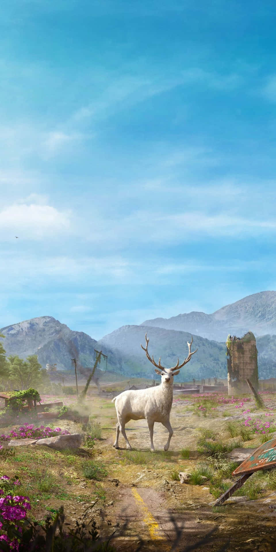 White Deer Pixel 3 Far Cry New Dawn Background