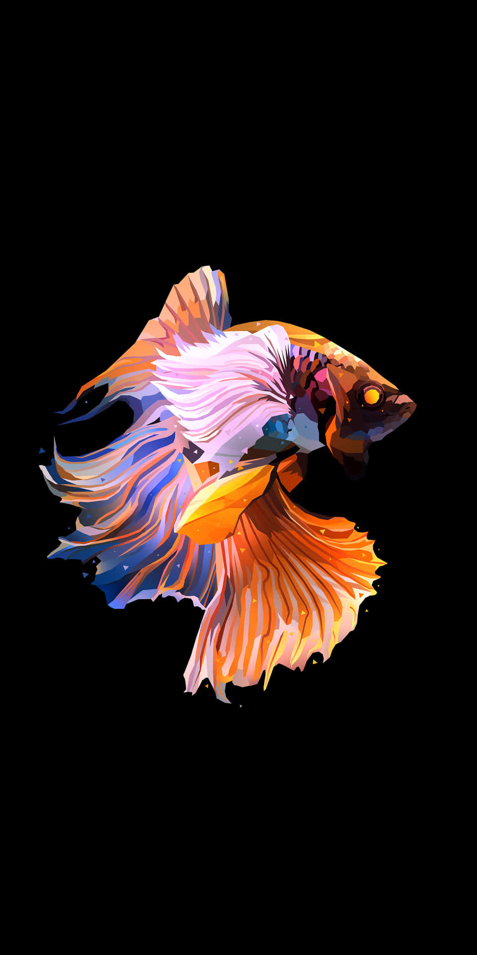 An underwater background featuring a colourful fish.