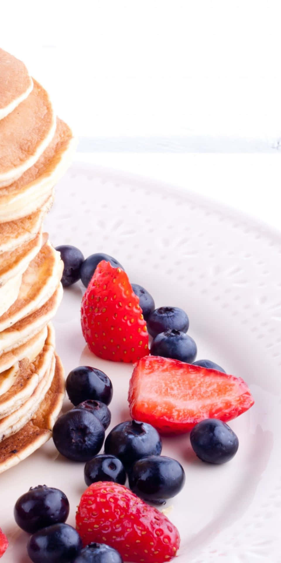 Pixel 3 Food Berry Pancake Background