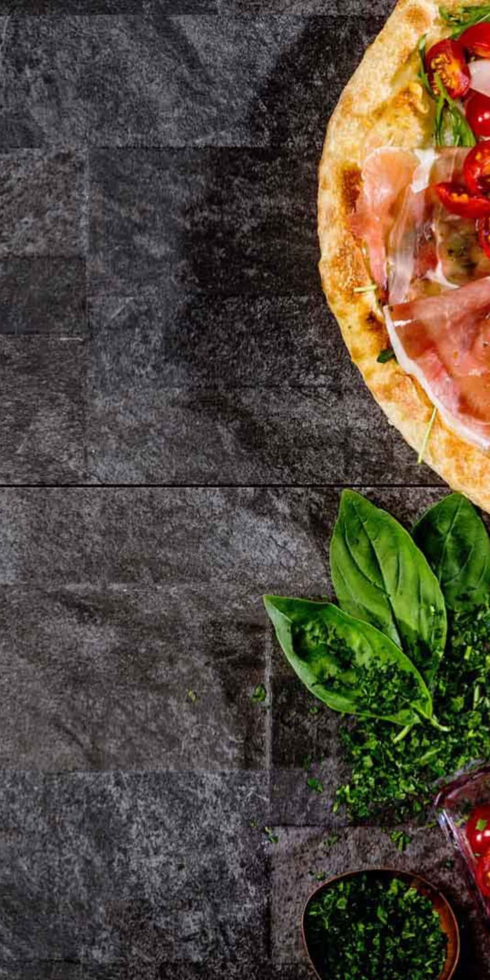 Pixel 3 Food Pizza Basil Background