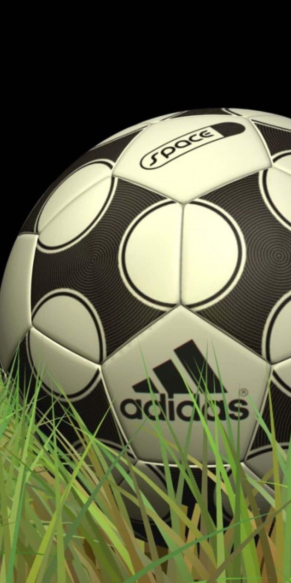 Fotbollmed Adidas-logo Pixel 3 Fotbollsbakgrund