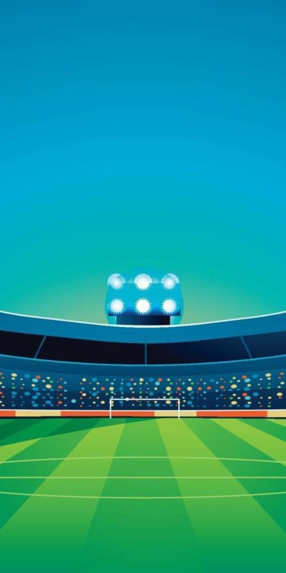 Pixel3 Fotbollsplan Illustration Bakgrund.