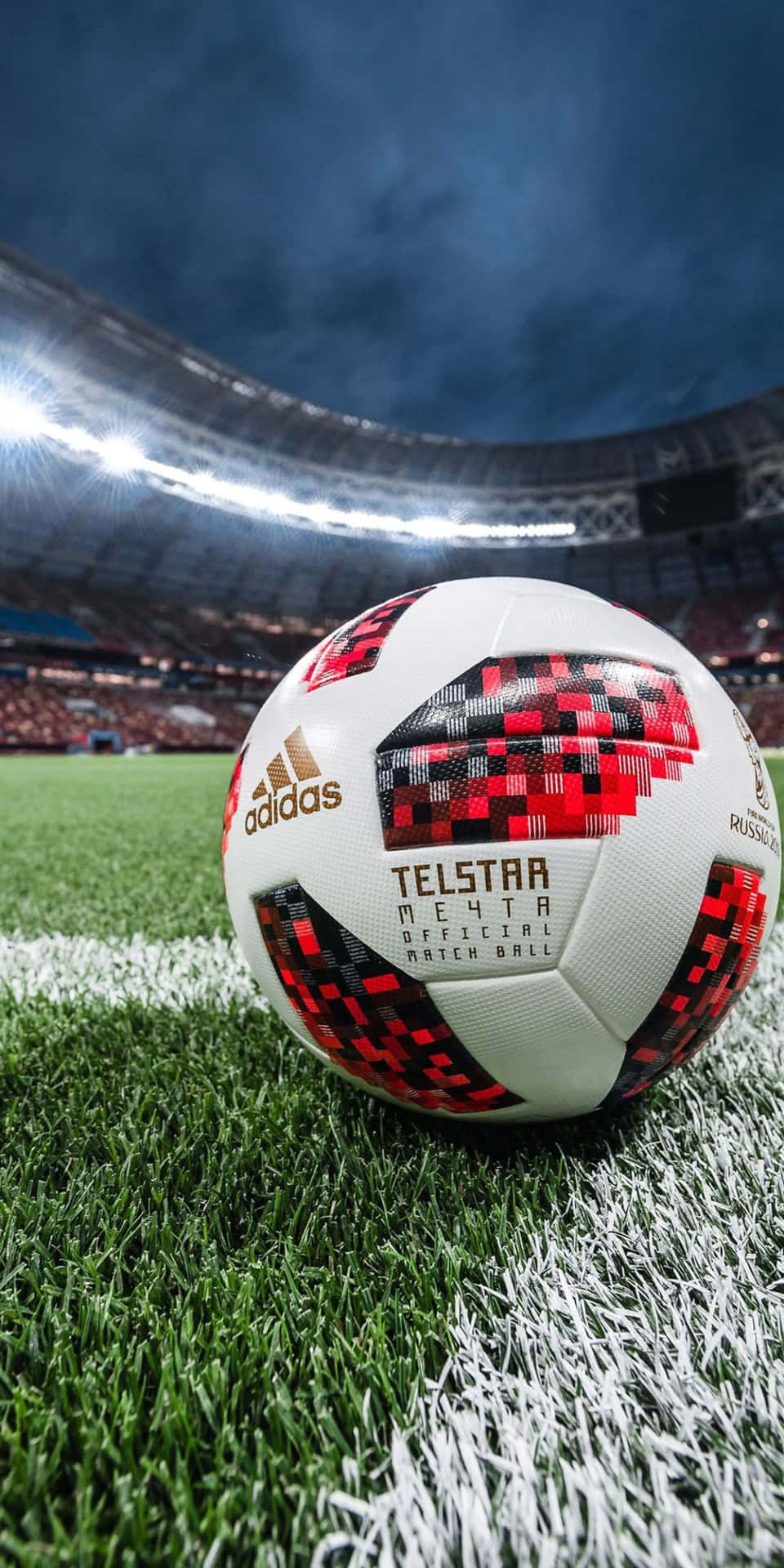 Telstarmechta Ball Pixel 3 Fußball-hintergrund