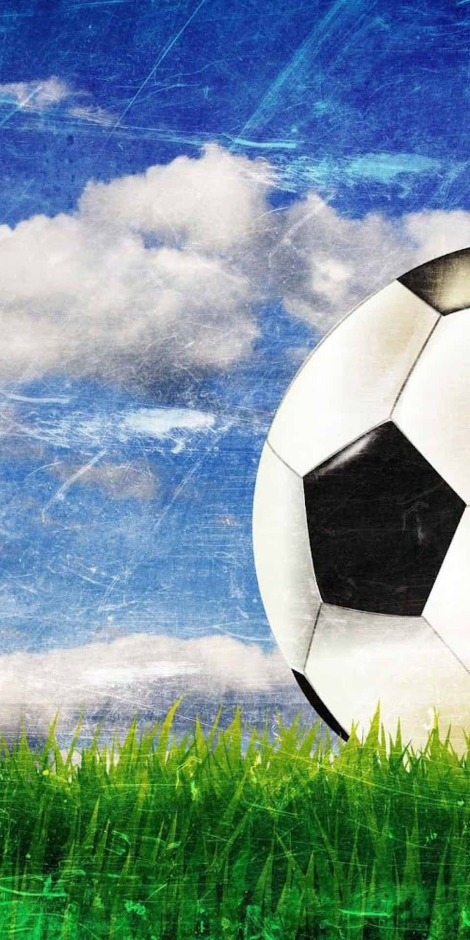 Half Soccer Ball Pixel 3 Football Background