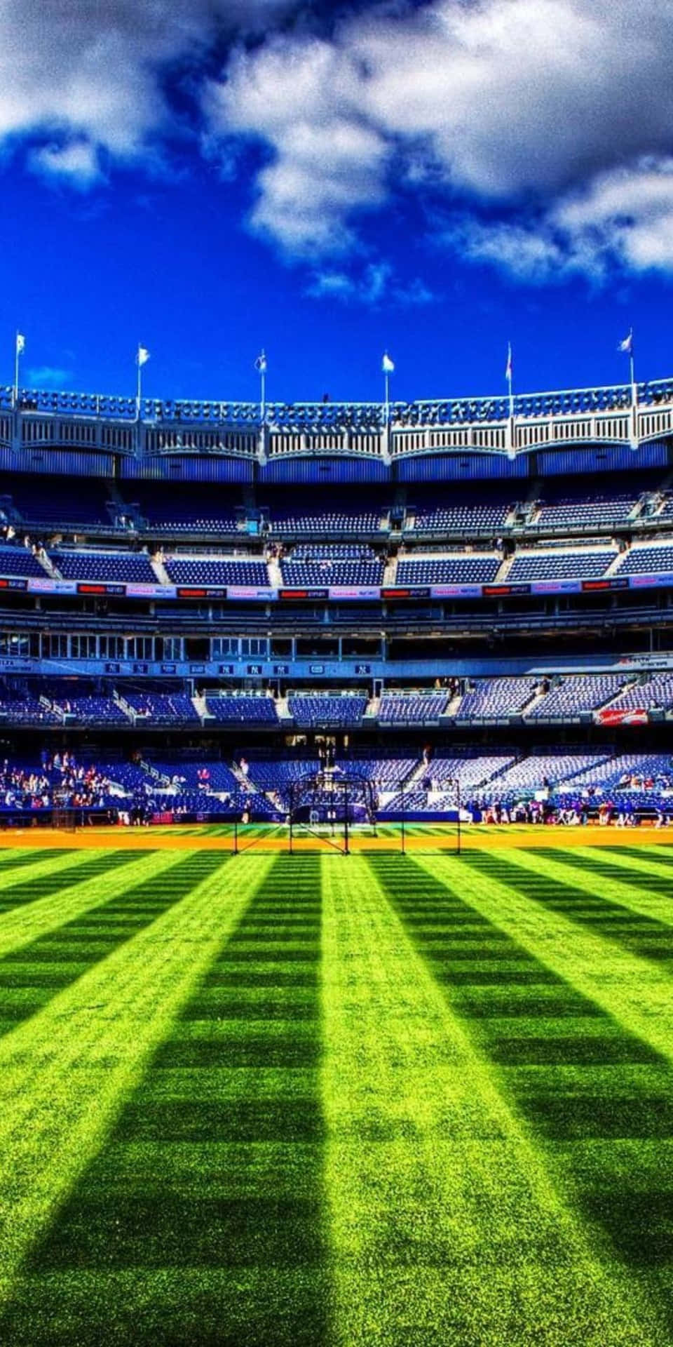 Yankeestadium Pixel 3 Fußball-hintergrund