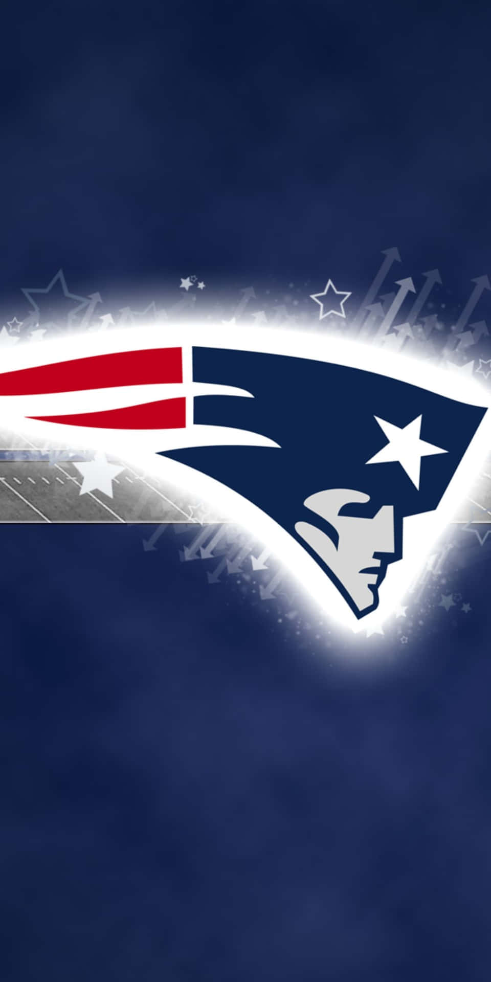 Newengland Patriots Logo Pixel 3 Football Hintergrund