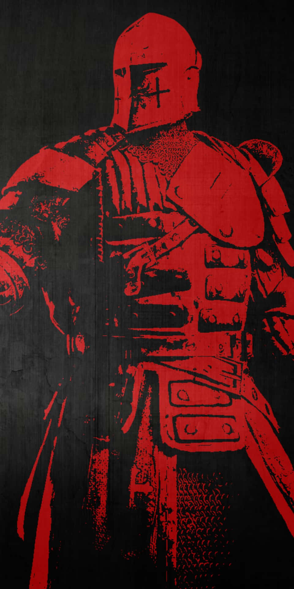 Papelde Parede Digital De Arte Minimalista Do Pixel 3 For Honor Red Knight.