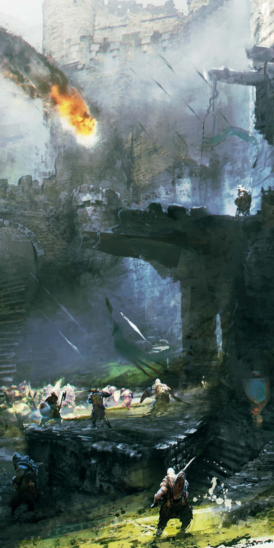 Pixel 3 For Honor Castle Battleground Digital Painting Background