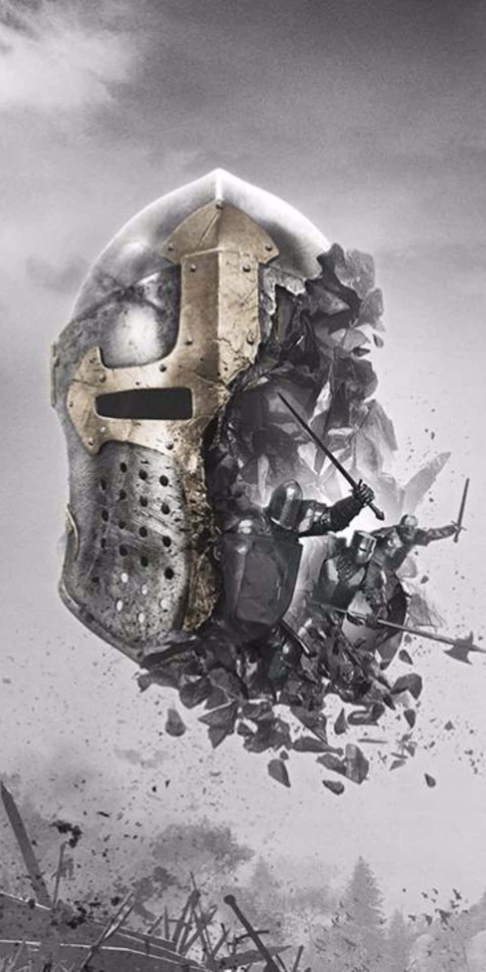 Pixel 3 For Honor Fading Knight’s Helmet Background
