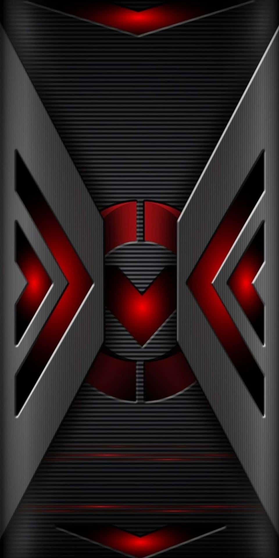 A Black And Red Background With An Arrow