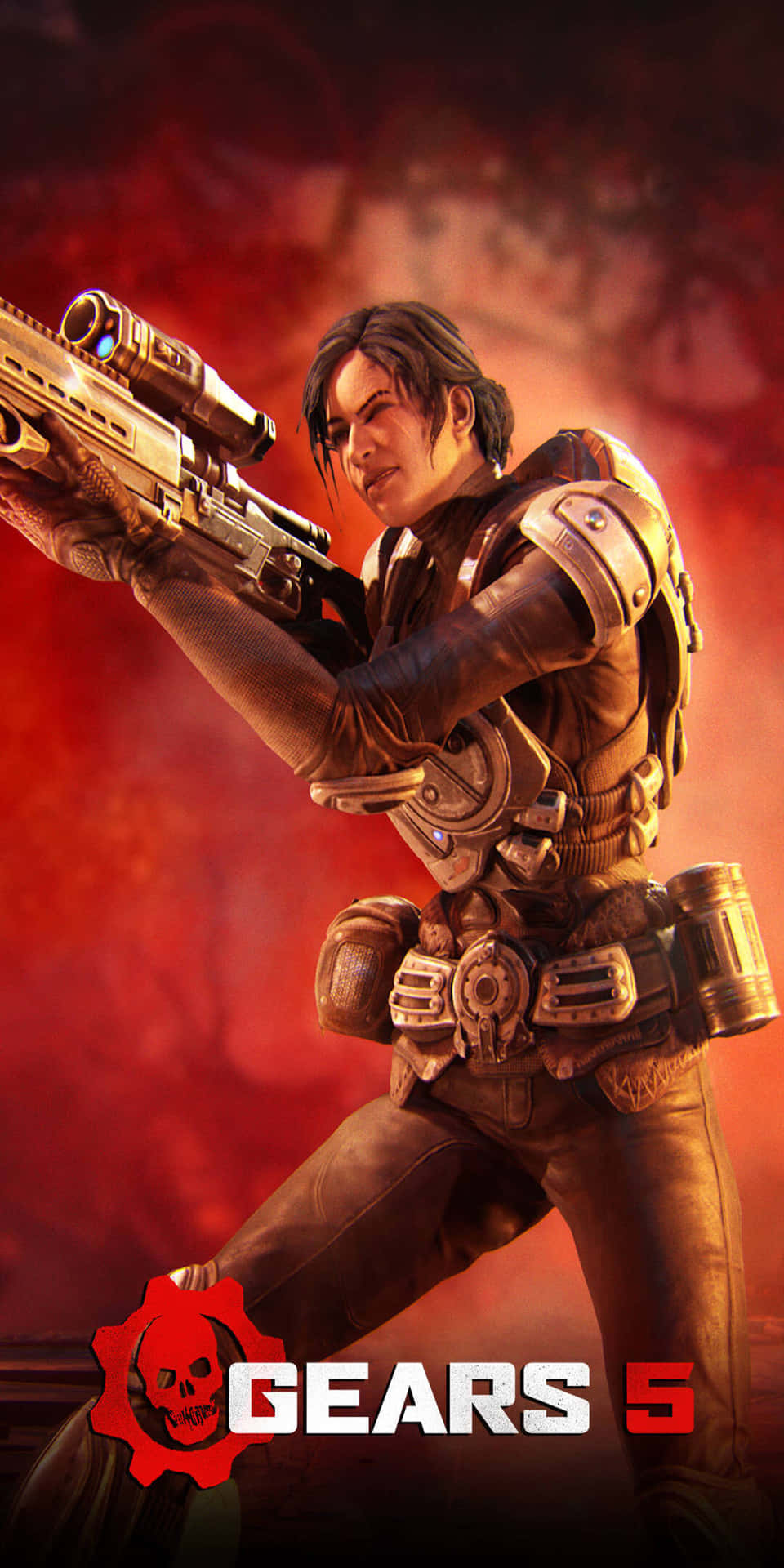 Progettodi Poster Di Kait Diaz Su Pixel 3 Sfondo Di Gears Of War 5.