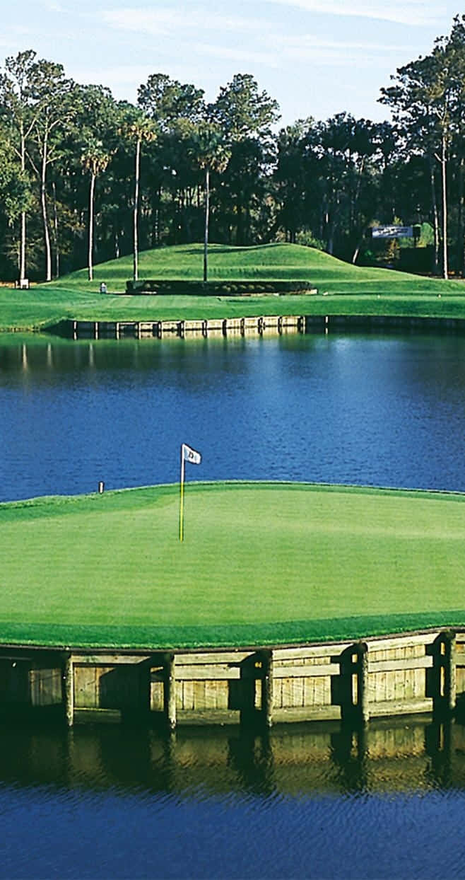 Turneringsklubbenspixel 3 Golfbana Bakgrundsbild.