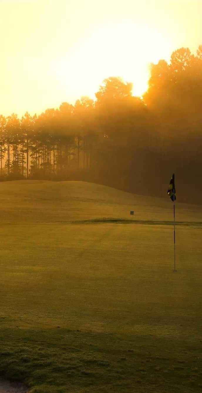 Warm Sunlight Pixel 3 Golf Course Background