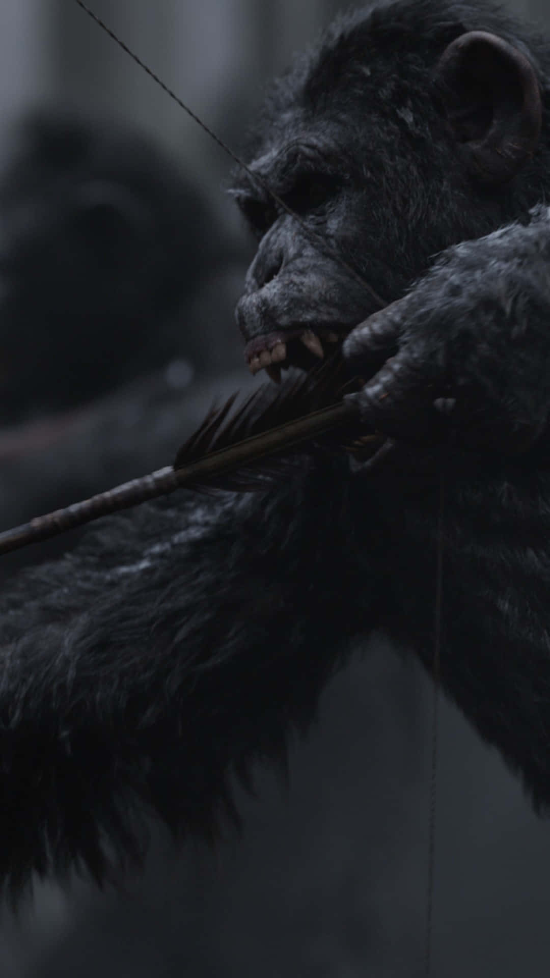 Pixel 3 Gorilla With Arrow Weapon Background