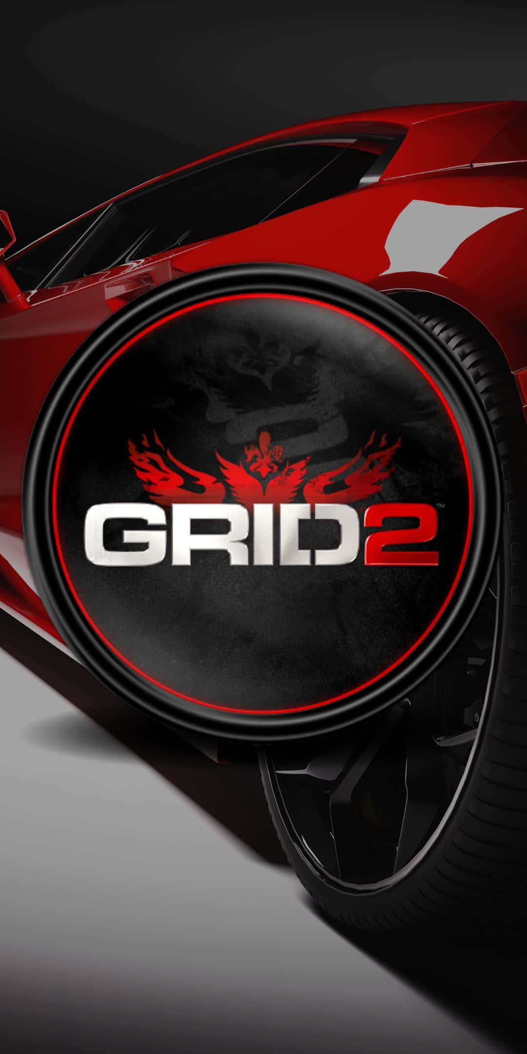 Logo On Glossy Car Pixel 3 Grid 2 Background