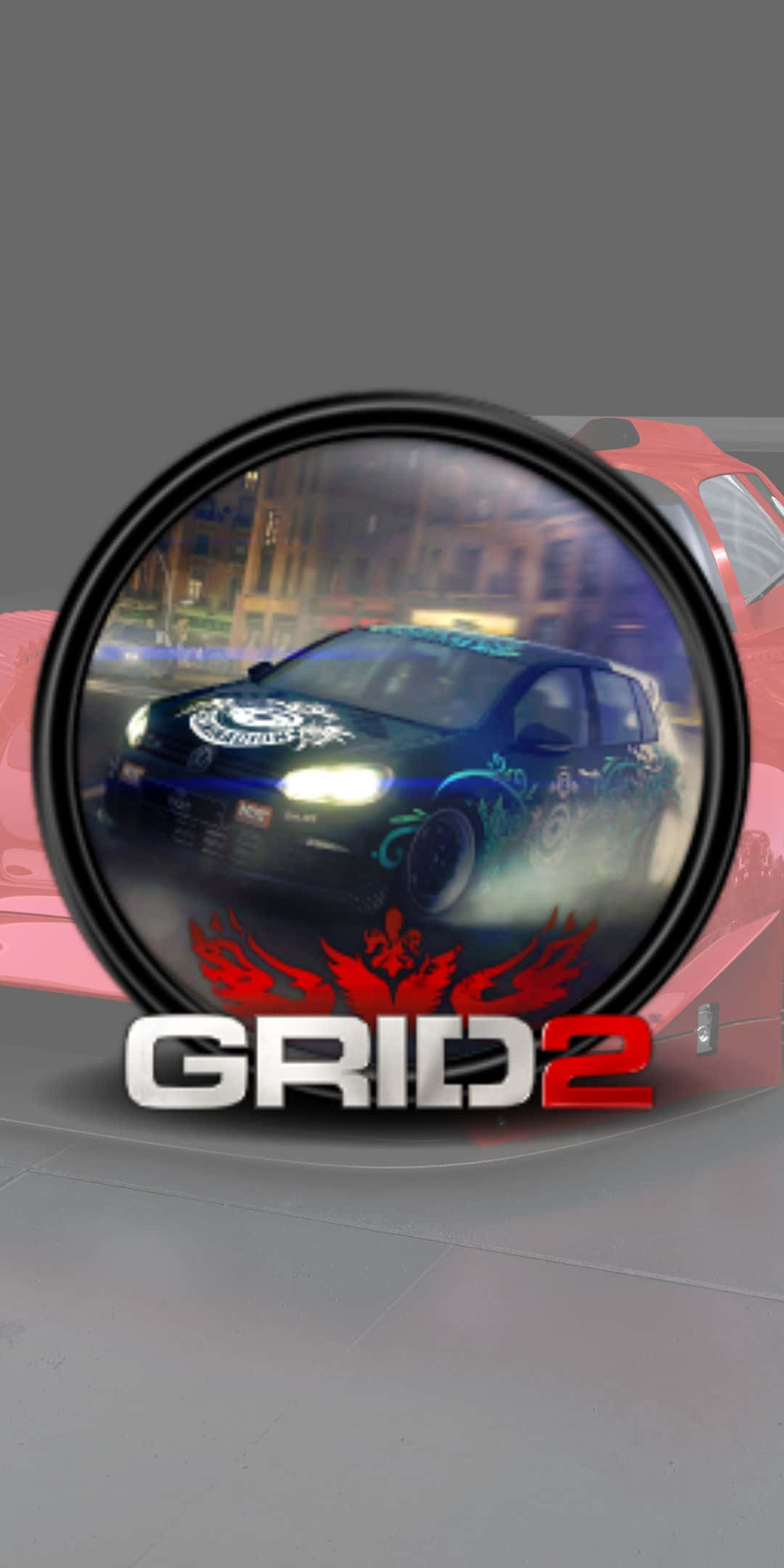 Blue Car Logo Pixel 3 Grid 2 Background