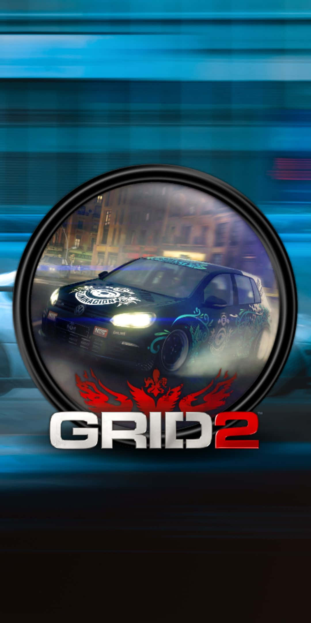 Speeding Car Pixel 3 Grid 2 Background
