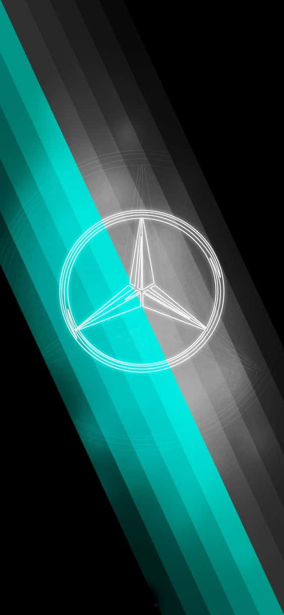 Logodi Mercedes Benz Su Uno Sfondo Nero