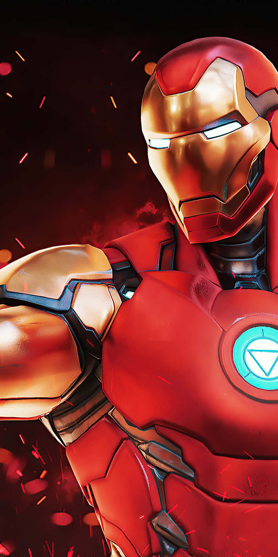 Pixel3 Iron Man Fortnite Bakgrundsbild.