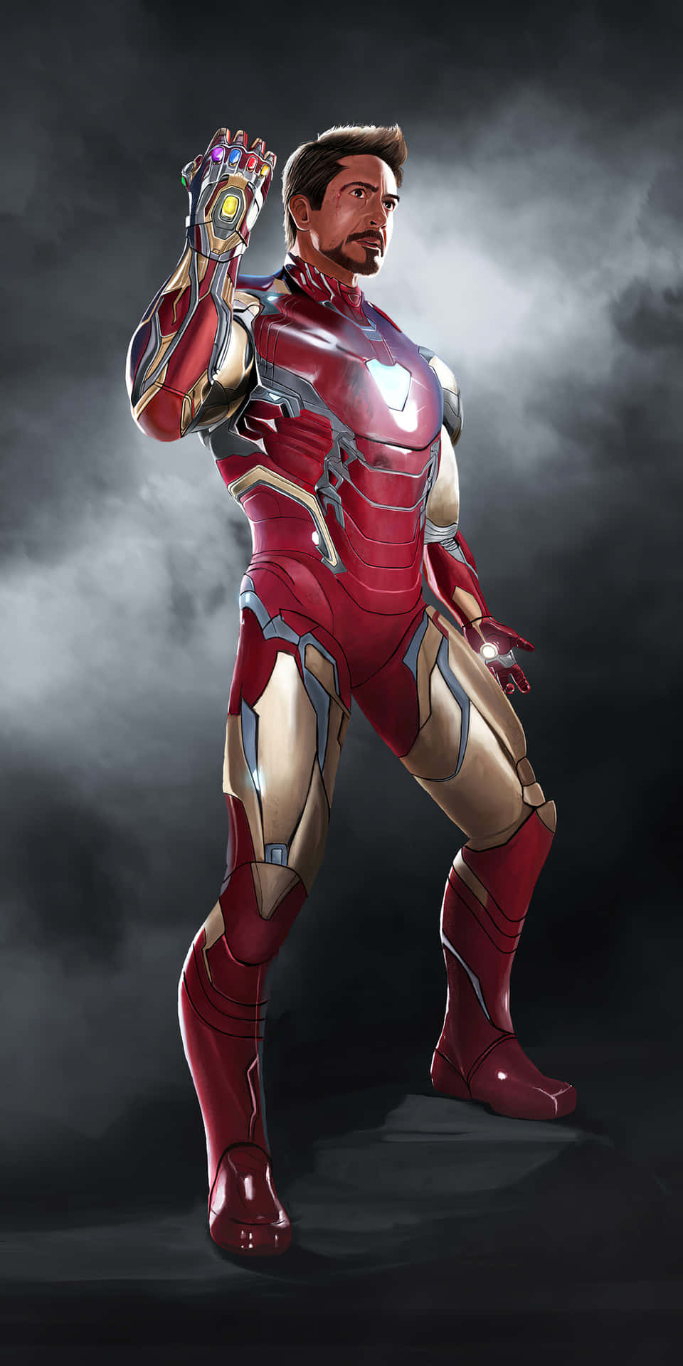 Pixel3 Iron Man Endgame Bakgrundsbild.