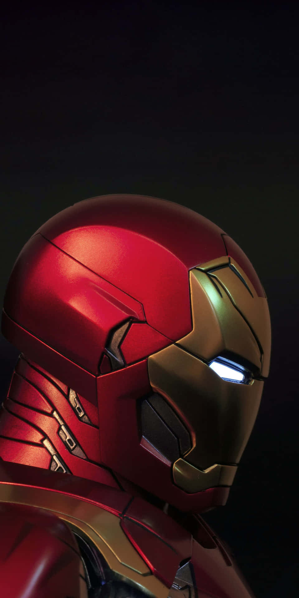 Pixel3 Iron Man Huvud Sidobakgrund.