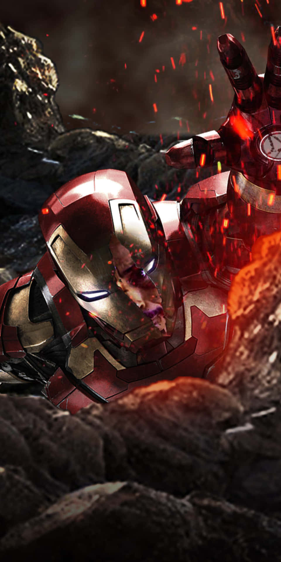 Pixel3 Iron Man Rocks Bakgrund.