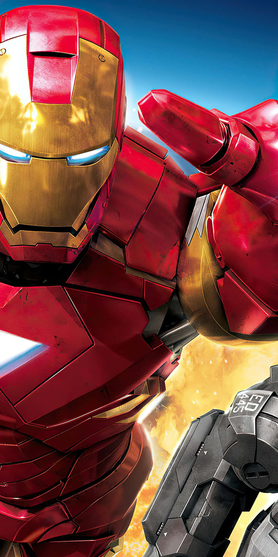 Sfondodi Iron Man War Machine Per Pixel 3