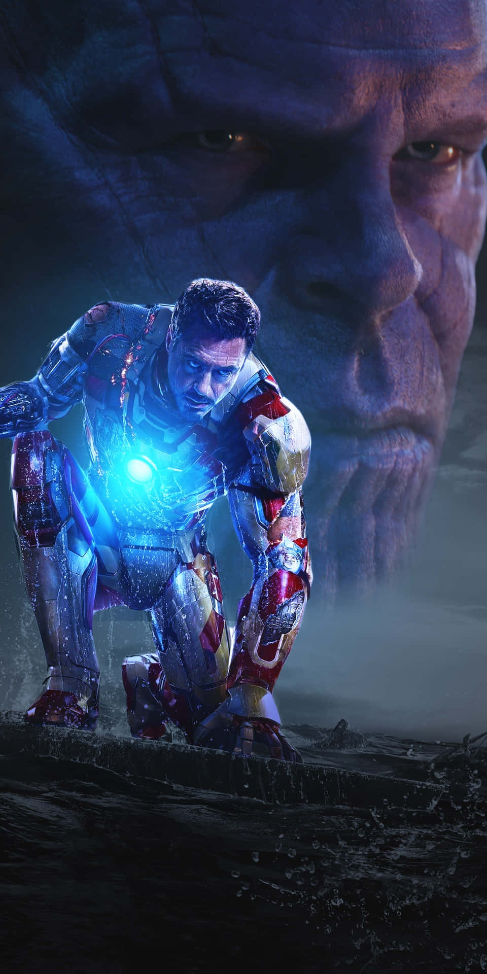 Pixel3 Iron Man Thanos Bakgrund.