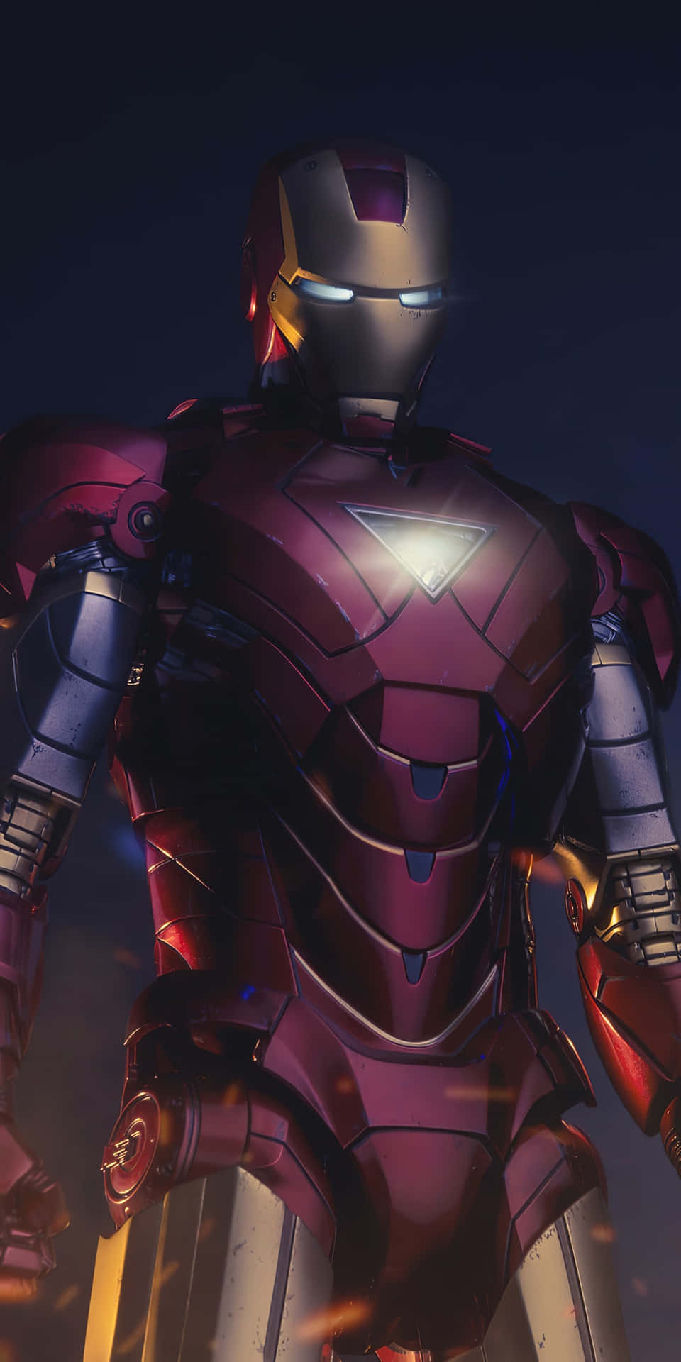 Sfondopixel 3 Con L'armatura Di Iron Man Graffiata