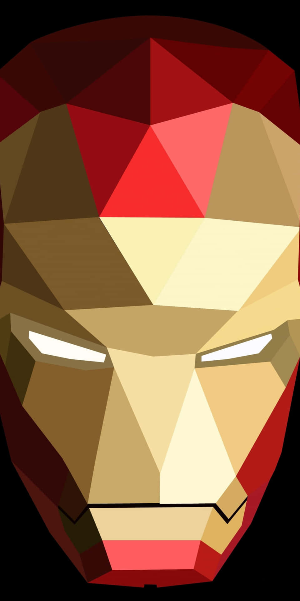 Pixel3 Iron Man Dreiecke Hintergrund