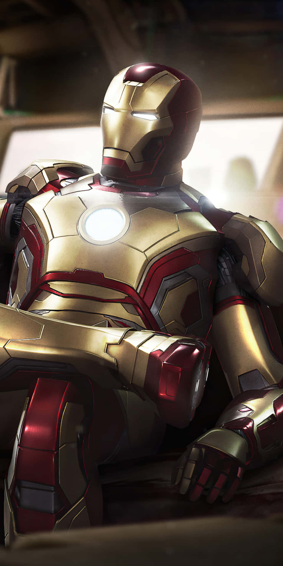 Pixel 3 Iron Man Sitting Background