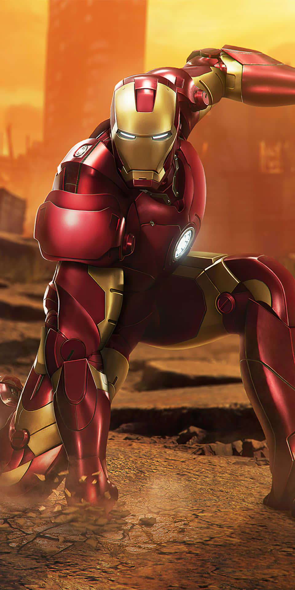Pixel 3 Iron Man Marvel Studios baggrund.